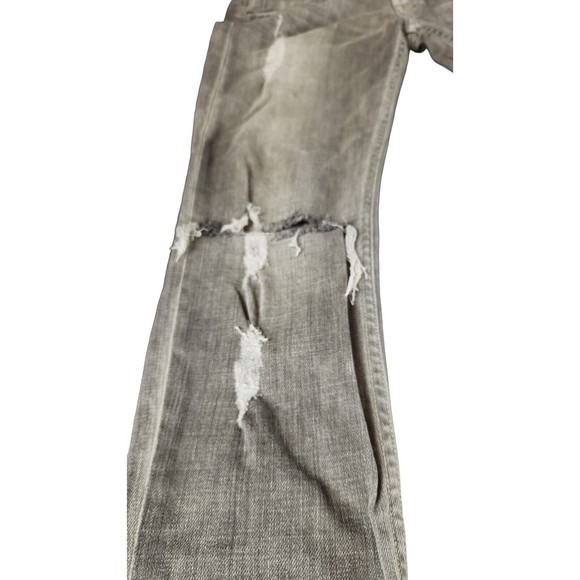 Allsaints Spitalfields Gray Woodvale Pipe Skinny Distressed Jeans Size 27 WPJ902 - Picture 5 of 11